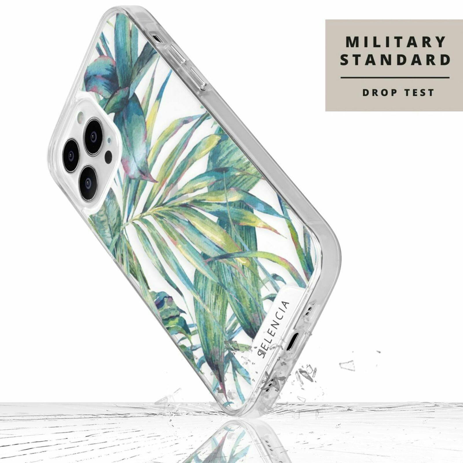 Selencia iPhone 13 Pro Max Trendy Hoesje Jungle Bladeren