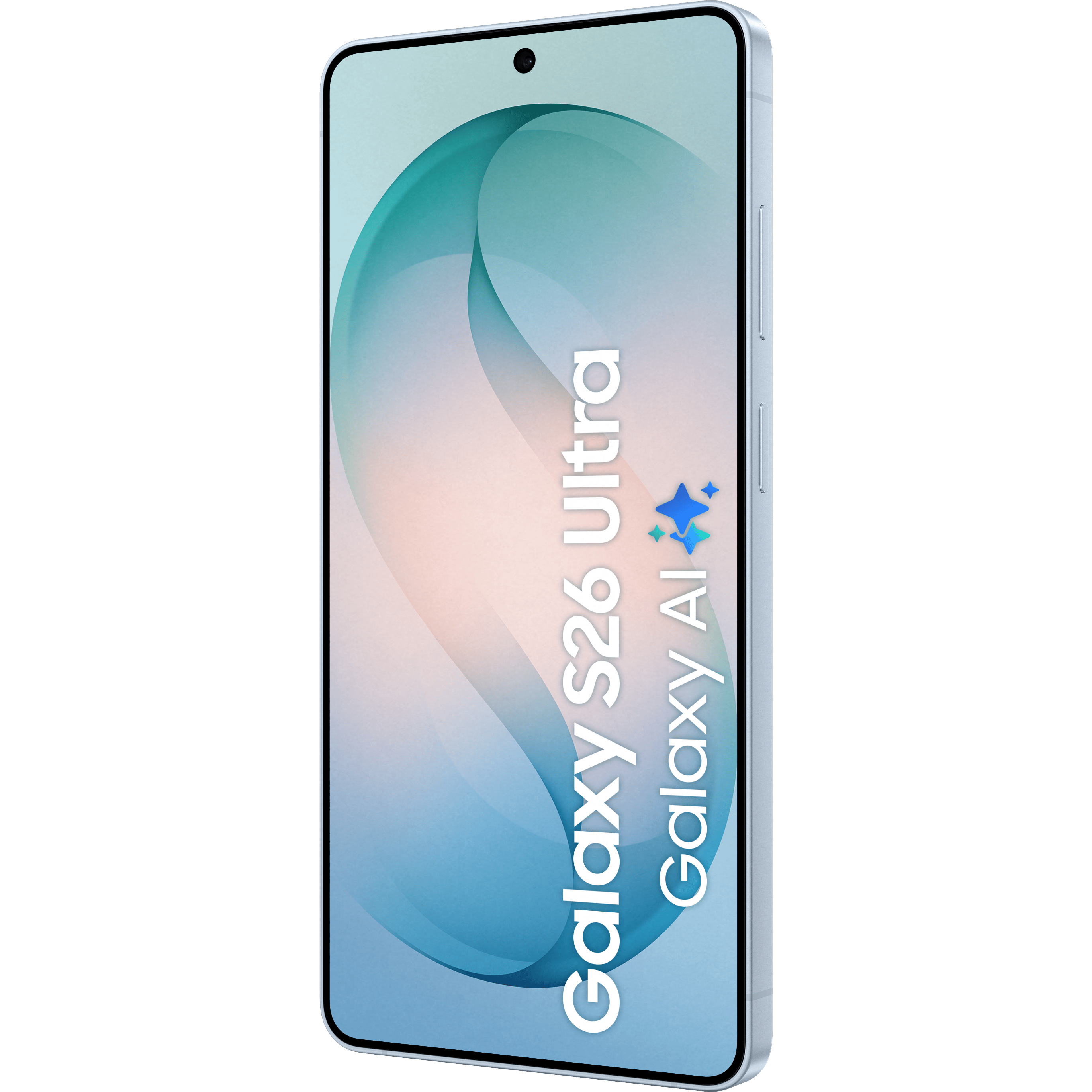 Samsung Galaxy S26 Ultra Sky Blue - Aanzicht vanaf rechts