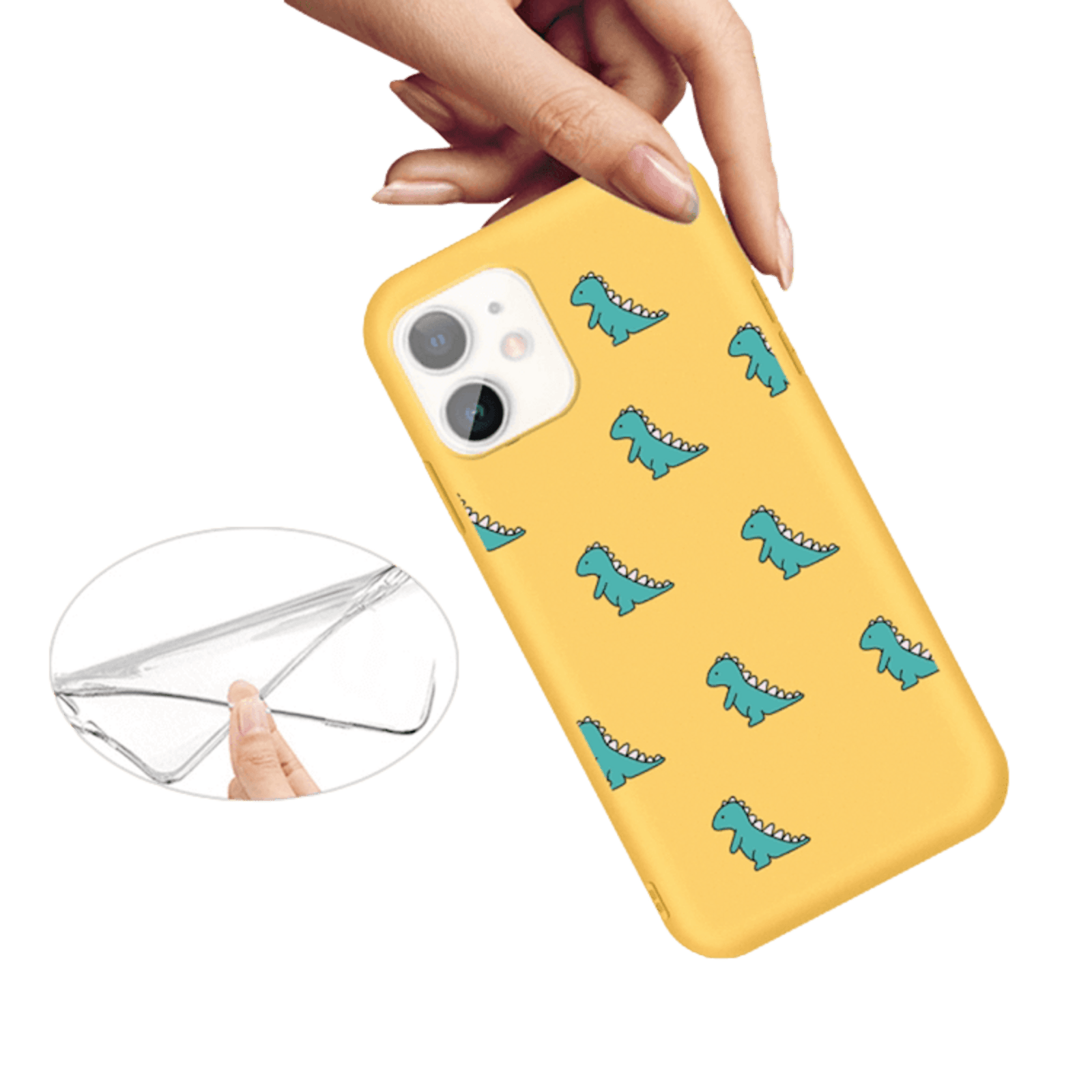 Mocaa iPhone 11 Designz Dino Case Geel