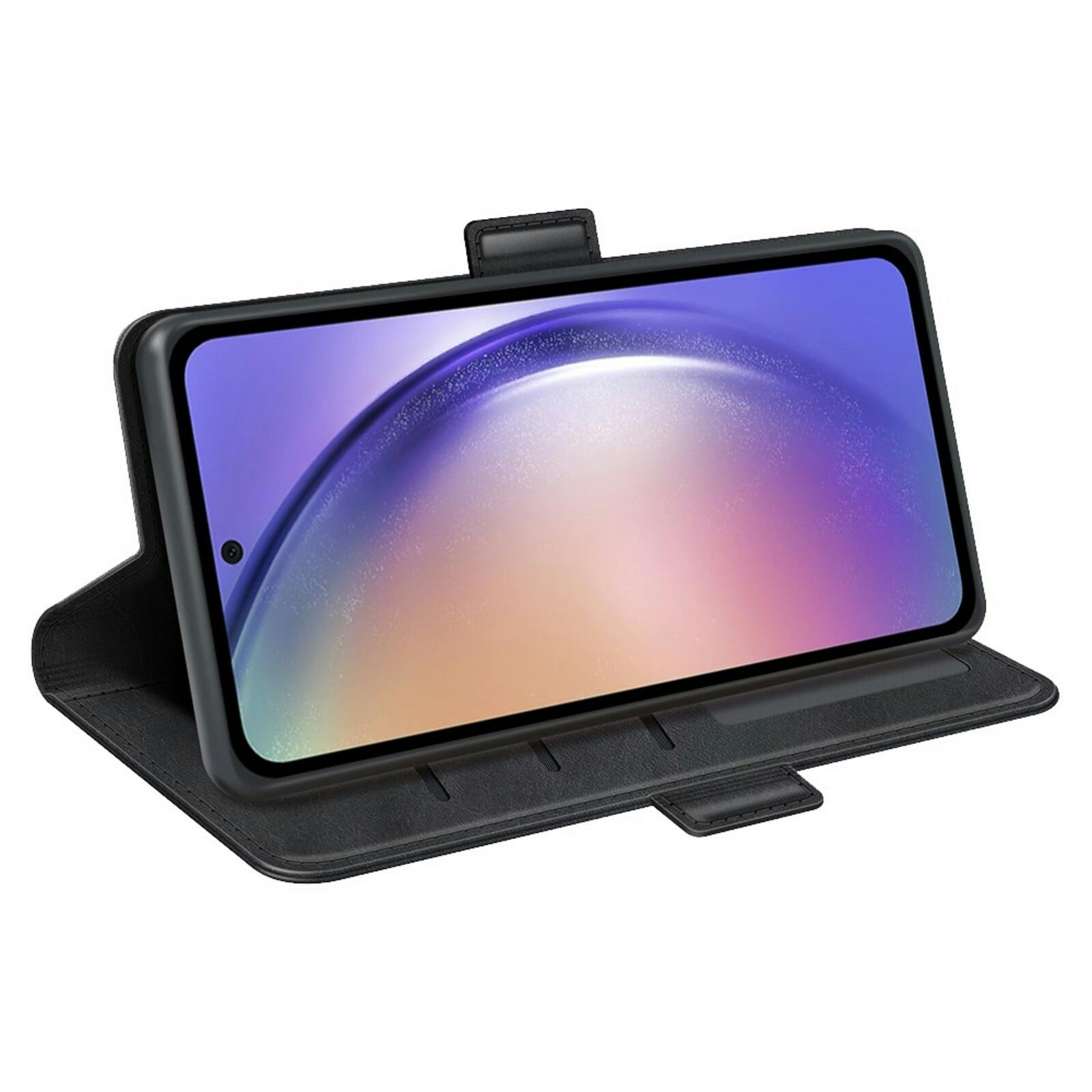 Comfycase Samsung Galaxy A55 Bookcase Hoesje Zwart