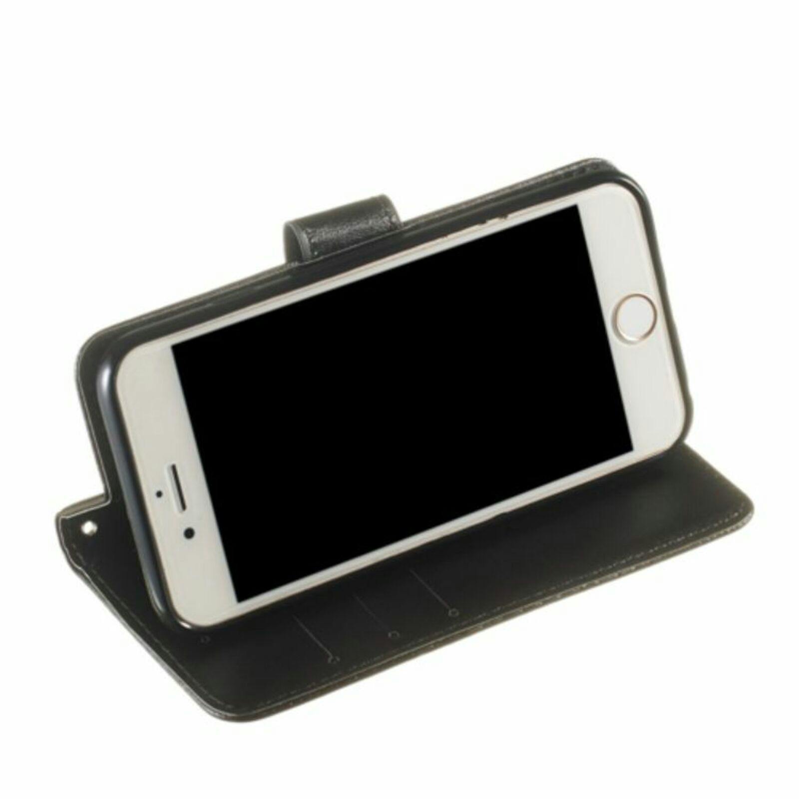 Mocaa iPhone 6(s) Slim-Fit Boek Hoesje Zwart