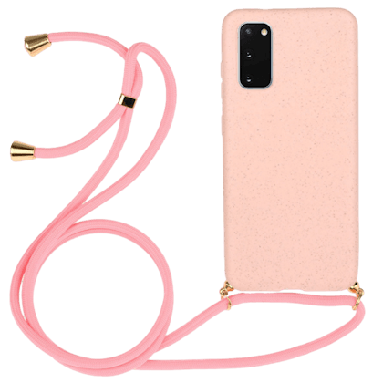 Mocaa Samsung Galaxy S20 Telefoonhoesje met Koord Roze