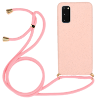Mocaa Samsung Galaxy S20 Telefoonhoesje met Koord Roze