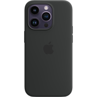 Apple iPhone 14 Pro MagSafe Siliconen Hoesje Zwart - Voorkant