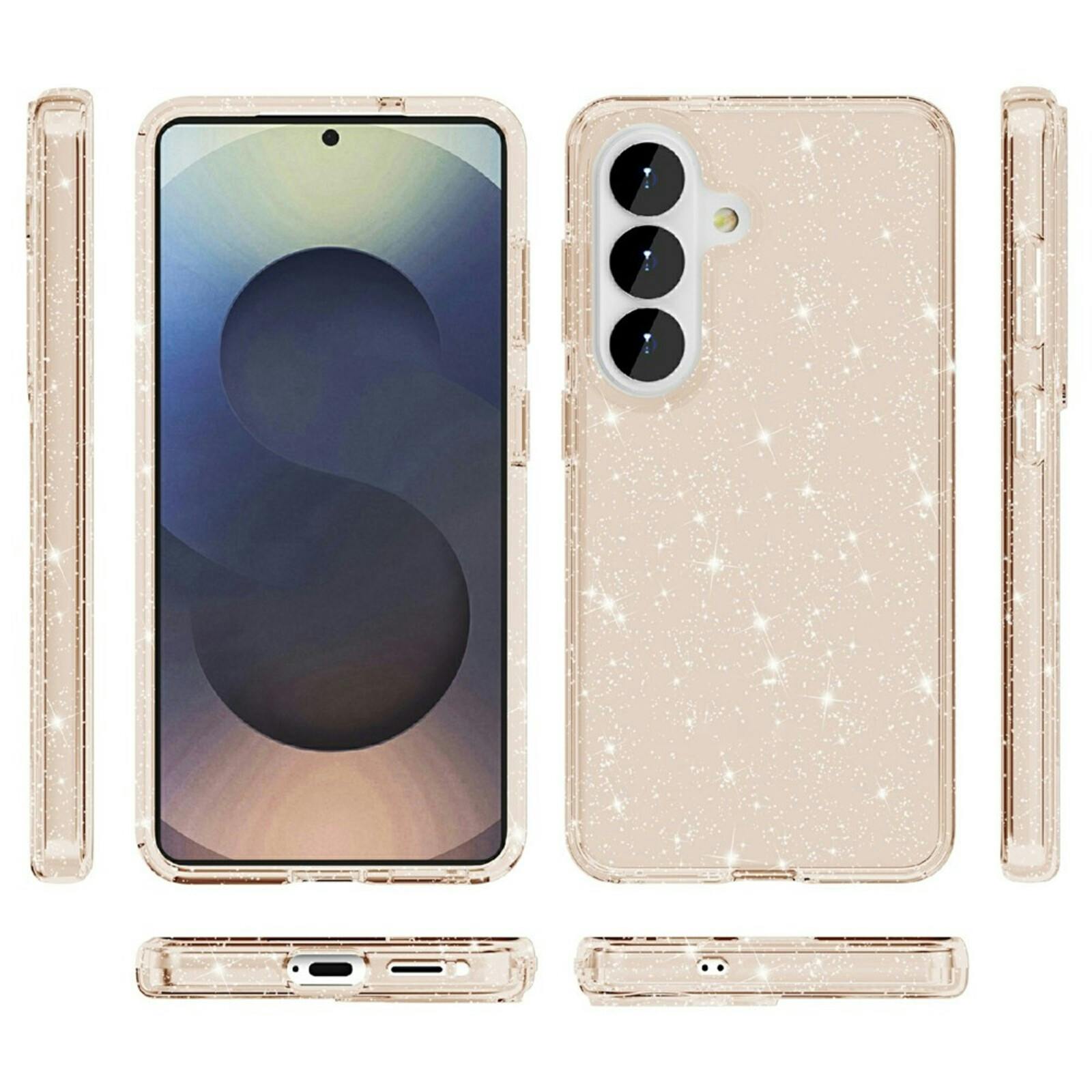 CaseBody Samsung Galaxy S26 Glitz Beschermhoesje Goud