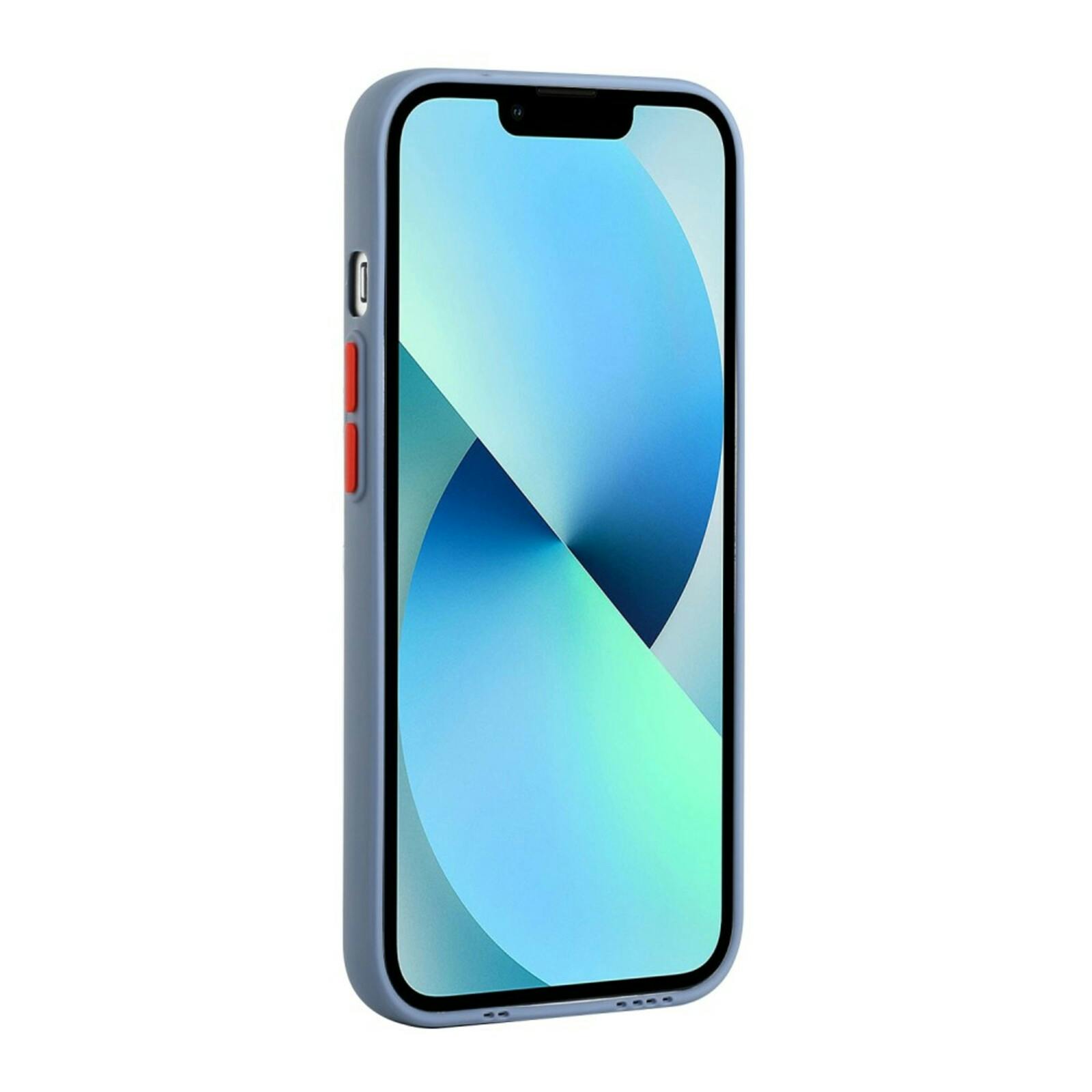 CaseBody iPhone 13 Telefoonhoesje met Kaarthouder Lichtblauw