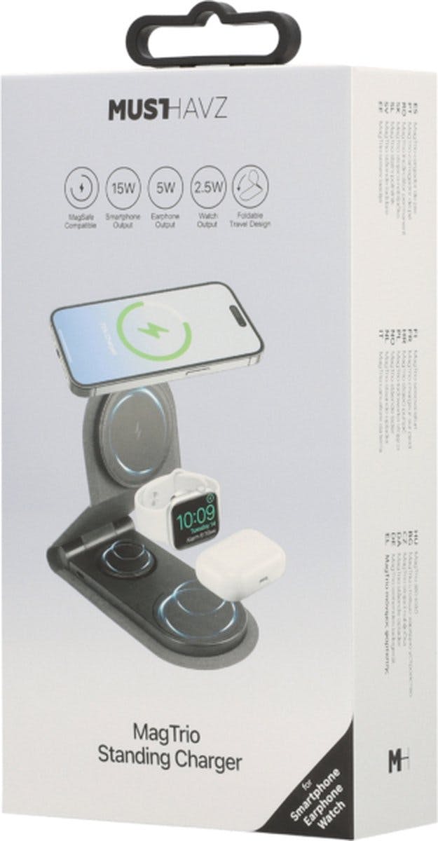 Musthavz MagTrio 3-in-1 MagSafe Draadloze Oplader
