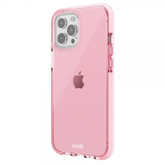 Holdit iPhone 14 Pro Max Transparante Backcover Roze - Achterkant