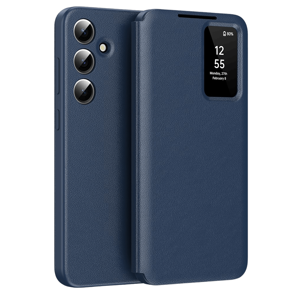 CaseBody Samsung Galaxy A55 Smart Cover Blauw