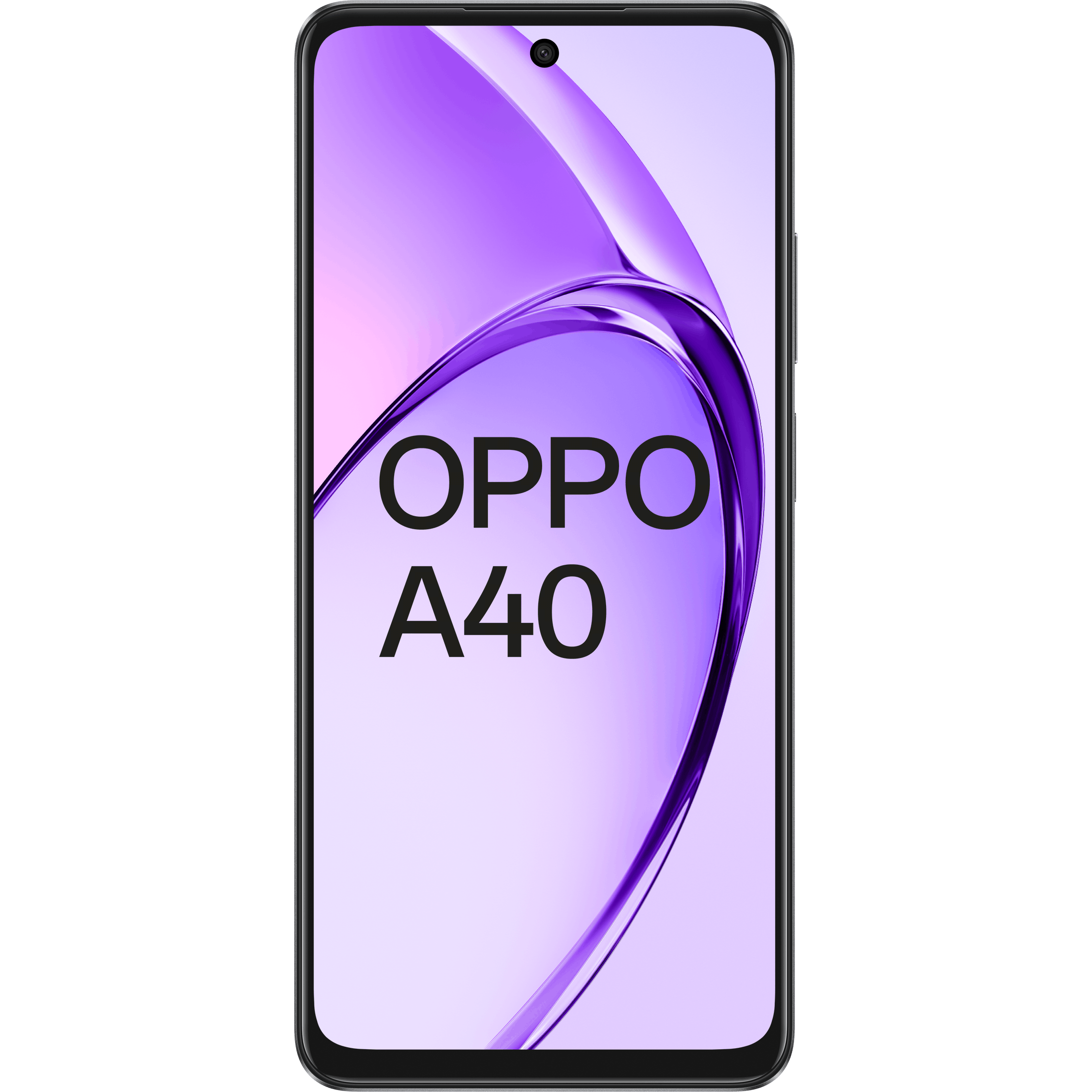 OPPO A40 Sparkle Black - Voorkant