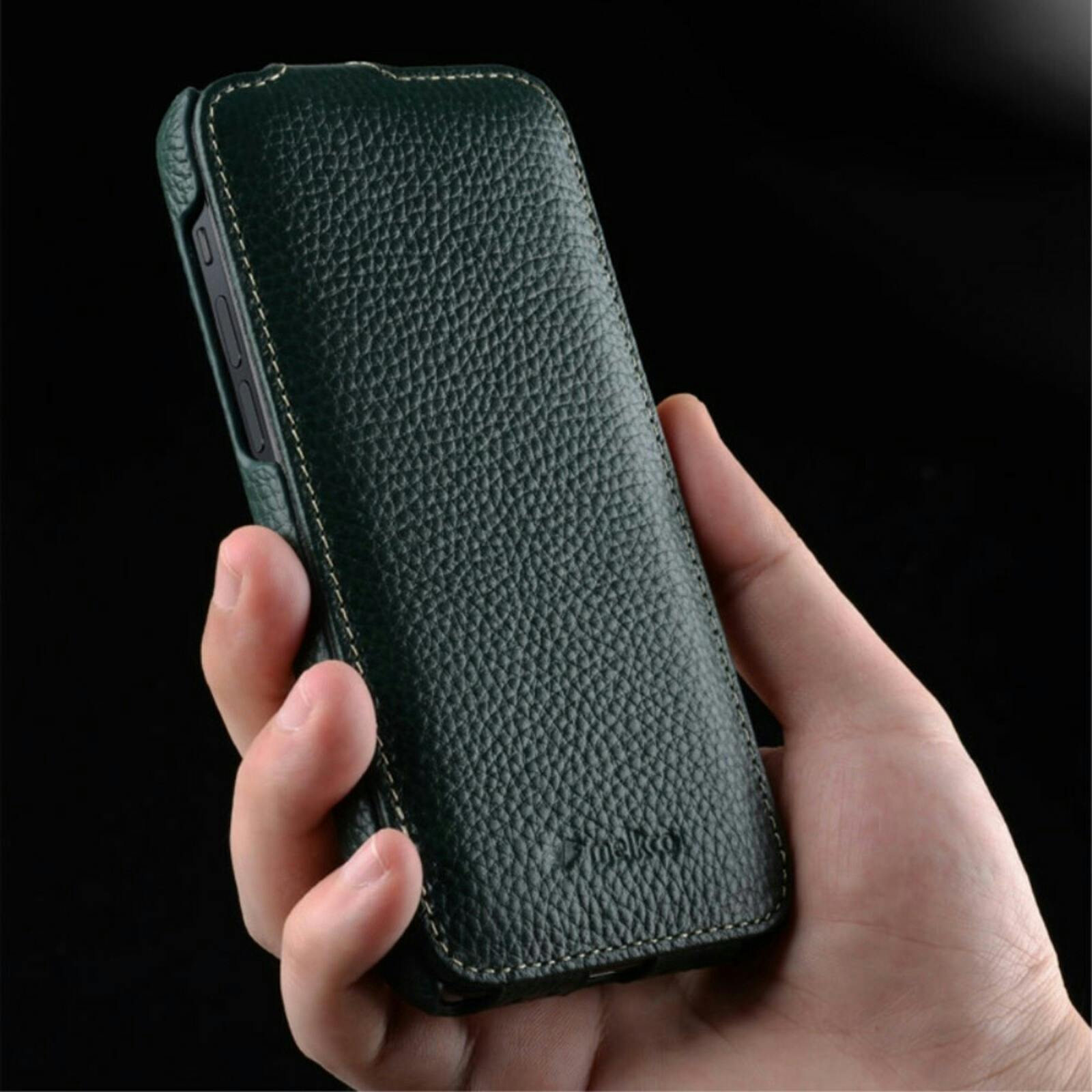 Melkco Apple iPhone 13 Leather Flip Case Zwart