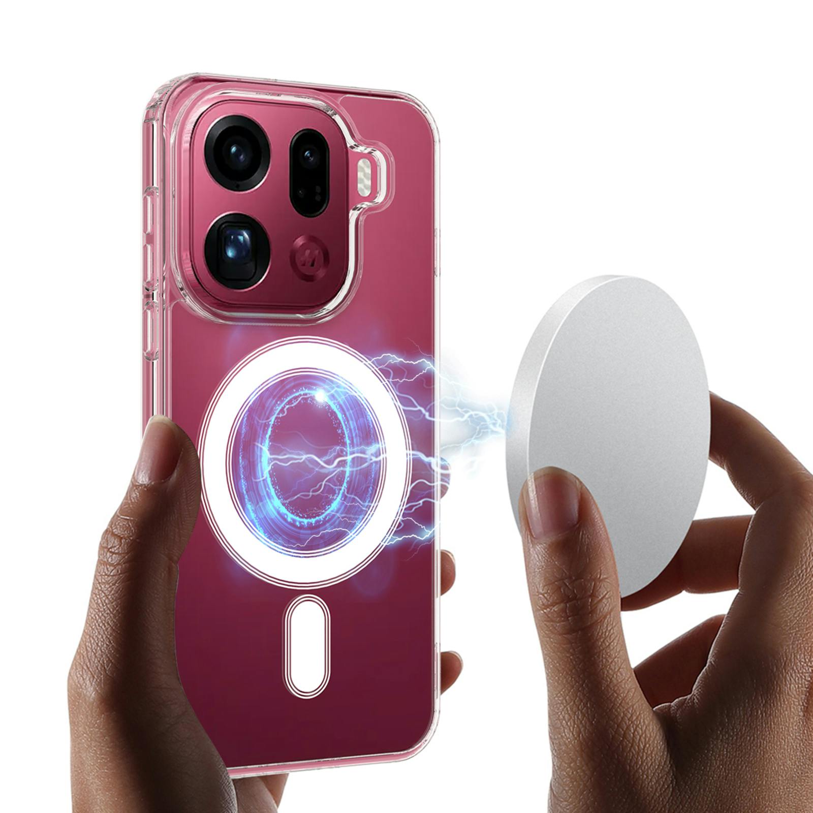 CaseBody OPPO Find X9 Pro Magnetische TPU Case Transparant