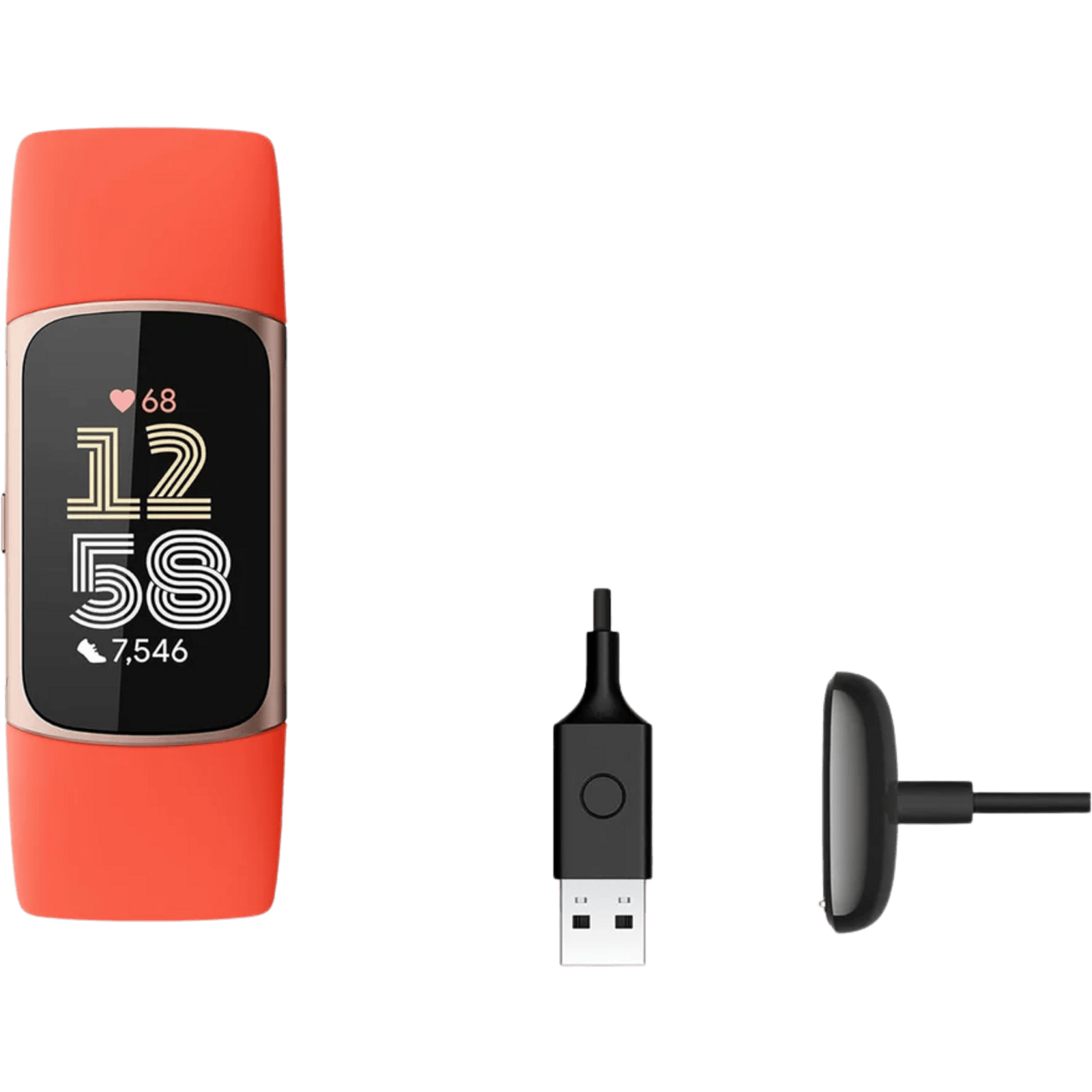 Fitbit Charge 6 Rood - Foto in studio