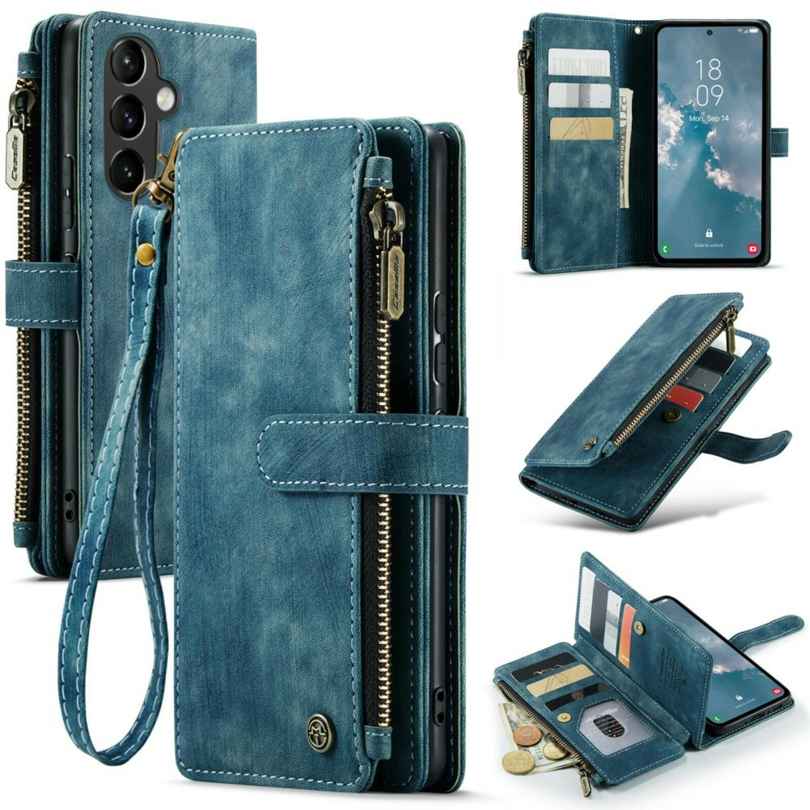 Caseme Samsung A54 Light Wallet Hoesje Blauw