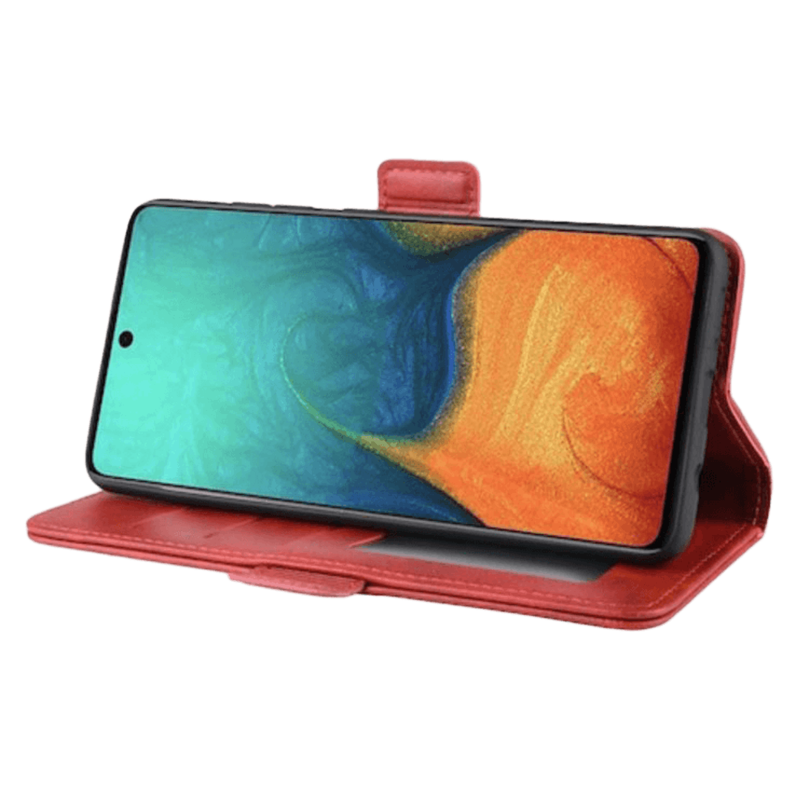 Comfycase Samsung Galaxy A71 Bookcase Beschermhoesje Rood