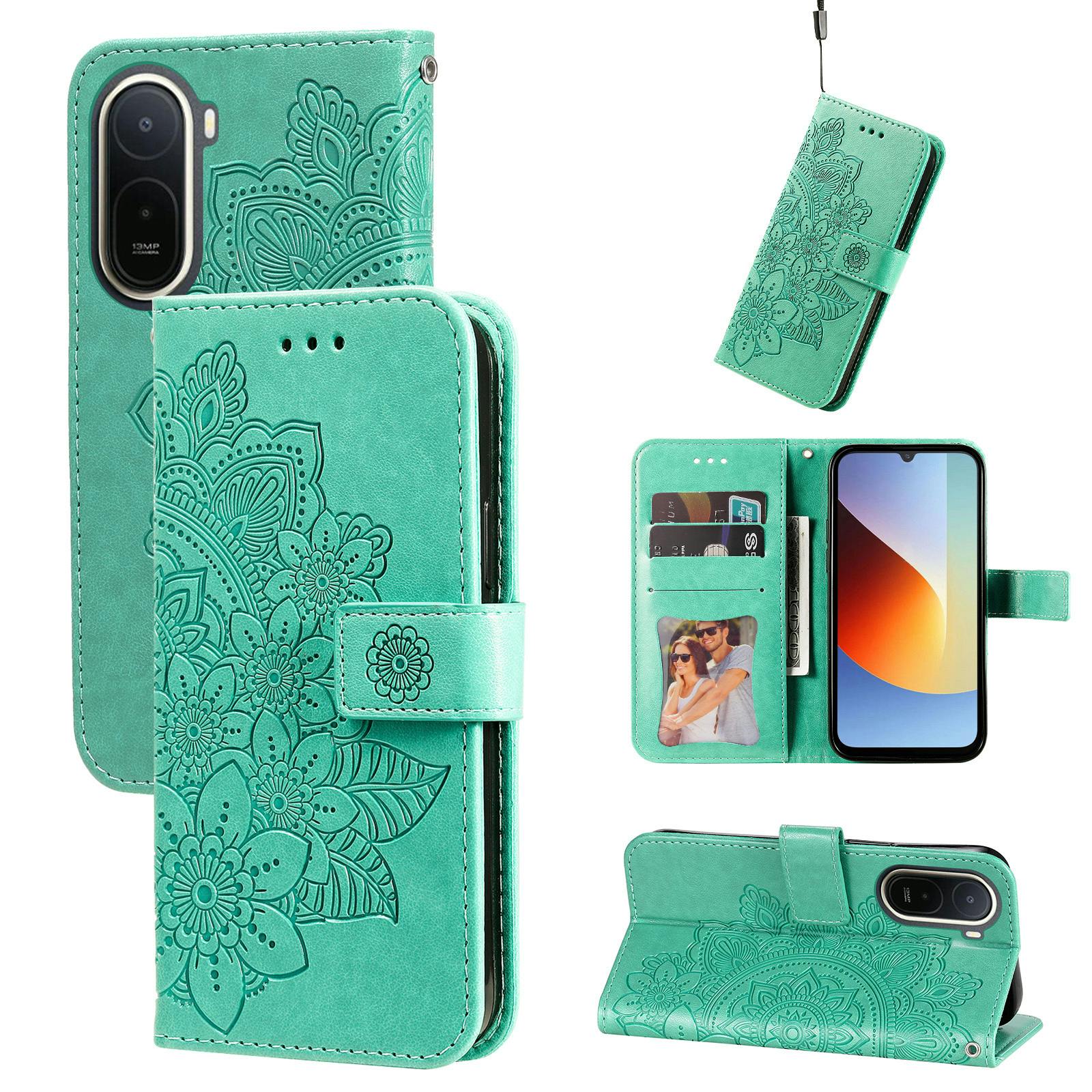 Mocaa Xiaomi Redmi A7 Pro Bookcase Hoesje Mandala Groen