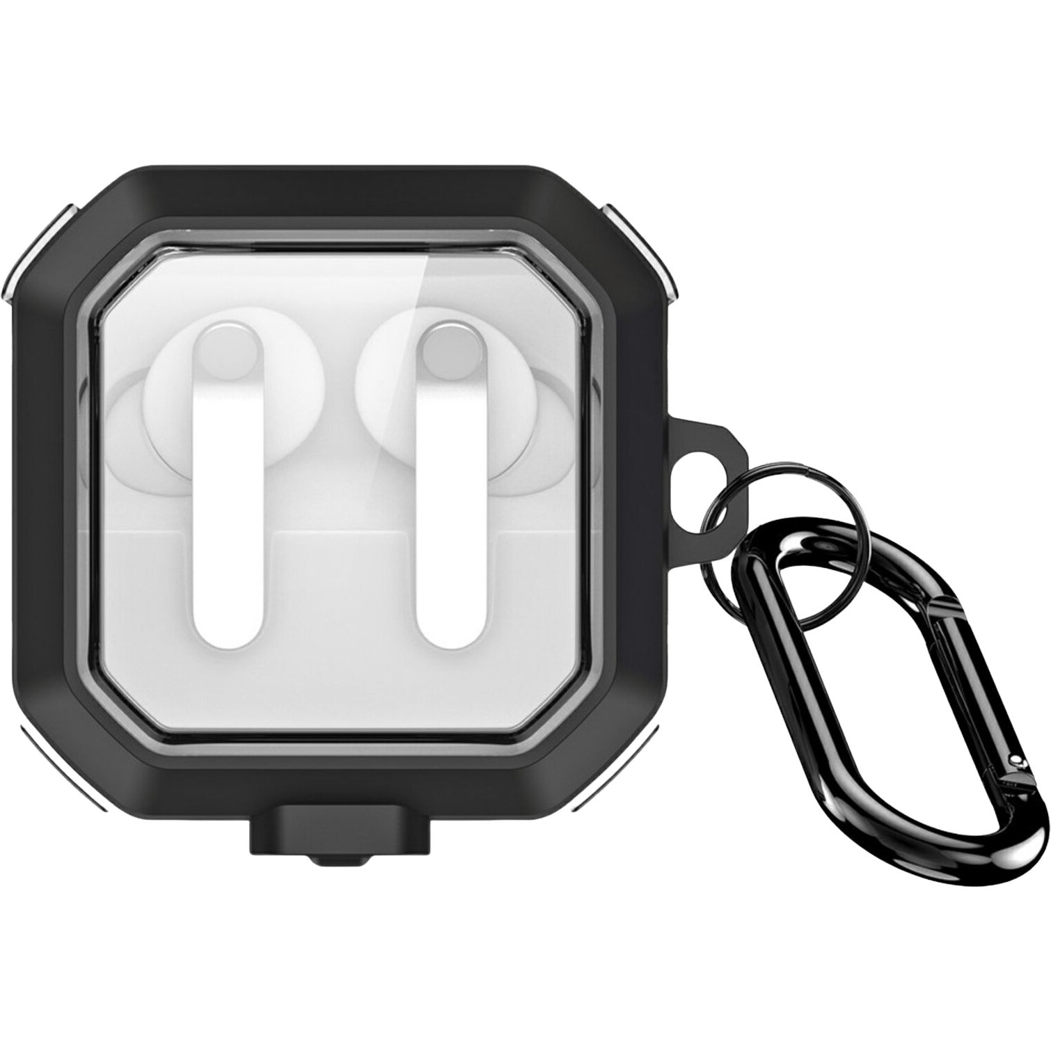 DUX DUCIS Samsung Galaxy Buds4 (Pro) Shockproof Hoesje met Haak Zwart