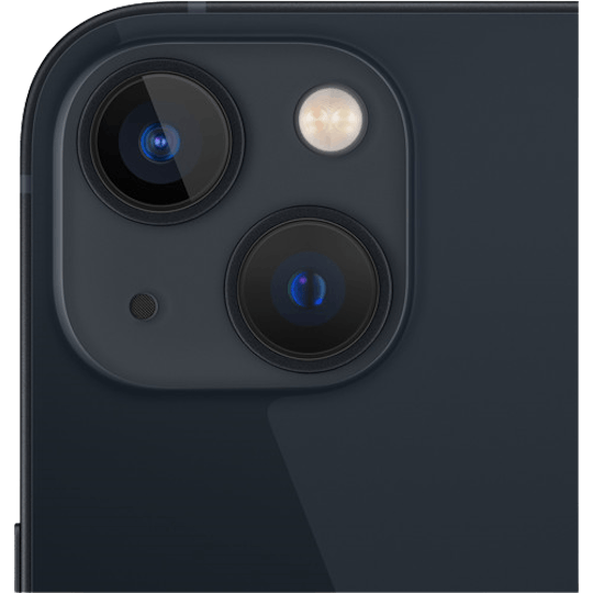 iPhone 13 camera in Midnight zwart