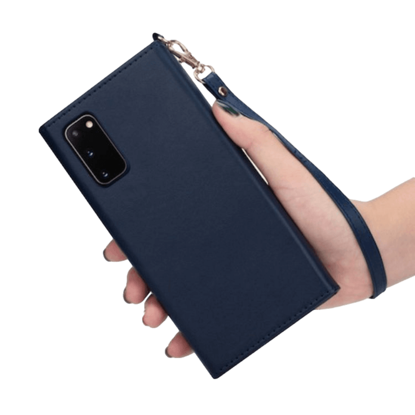 CaseBody Samsung Galaxy S20 Clutch Style Bookcase Hoesje Blauw