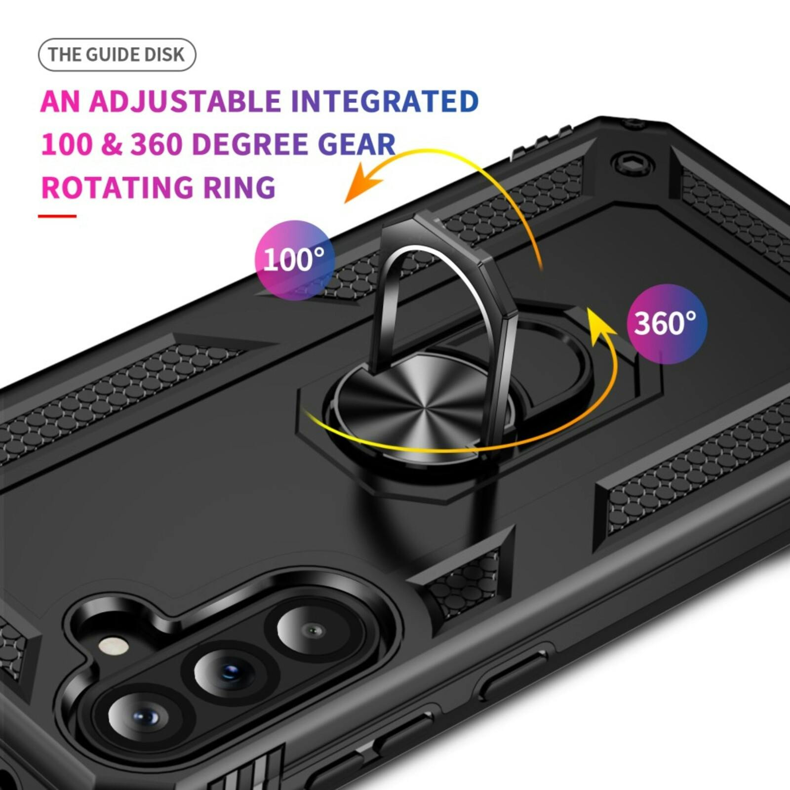 CaseBody Samsung Galaxy A36 Shield Case Zwart