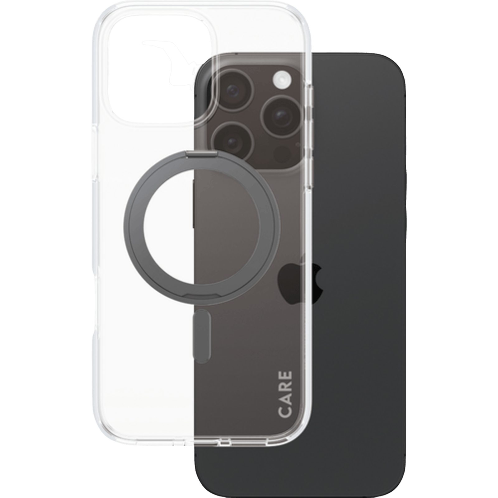 PanzerGlass iPhone 16 Pro Max CARE. MagSafe Hoesje met Kickstand Zwart - Achterkant