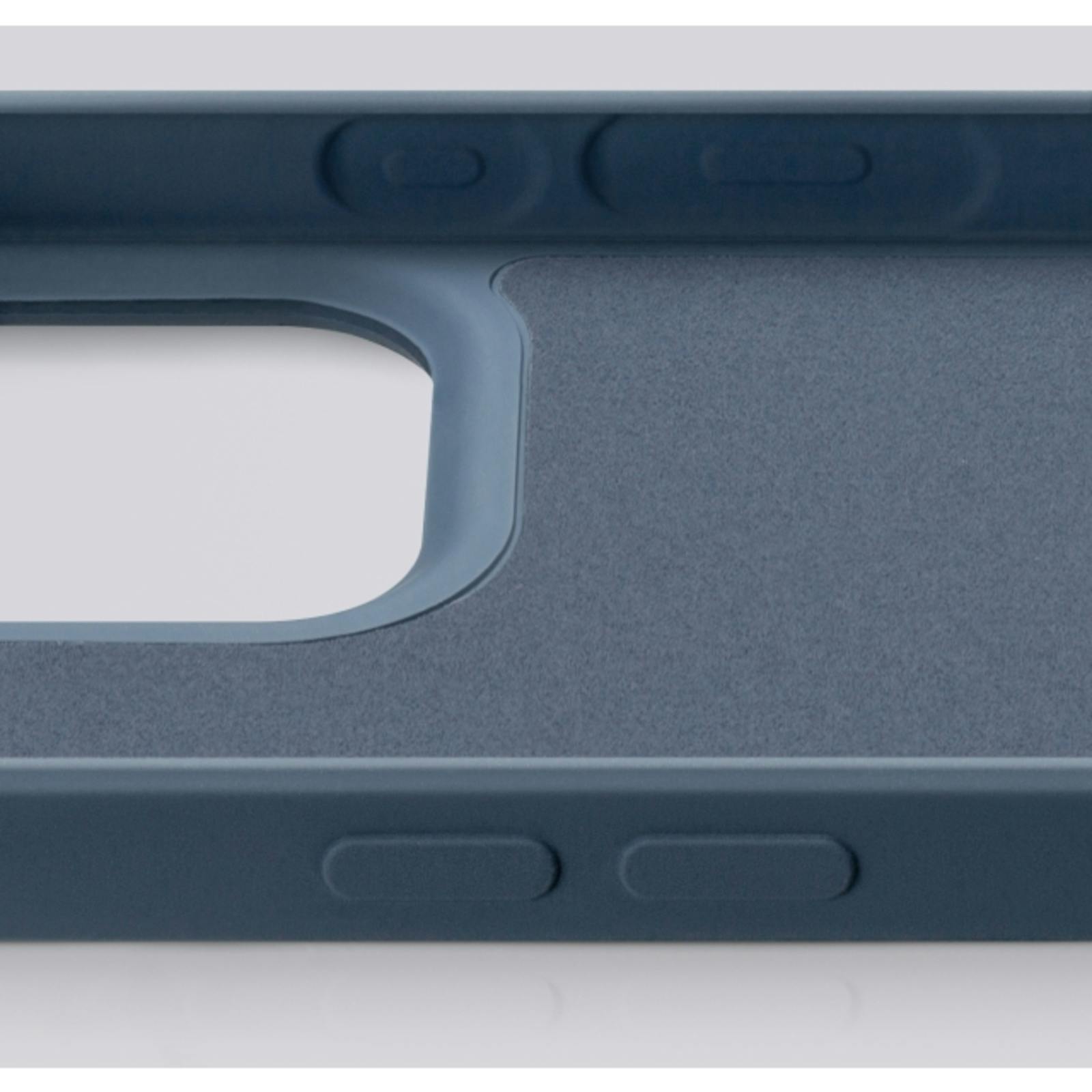 Mobilize iPhone 14 Pro Max Rubber Siliconen (TPU) Hoesje Matt Blauw