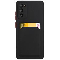 CaseBody Samsung Galaxy S20 FE Telefoonhoesje met Kaarthouder Zwart