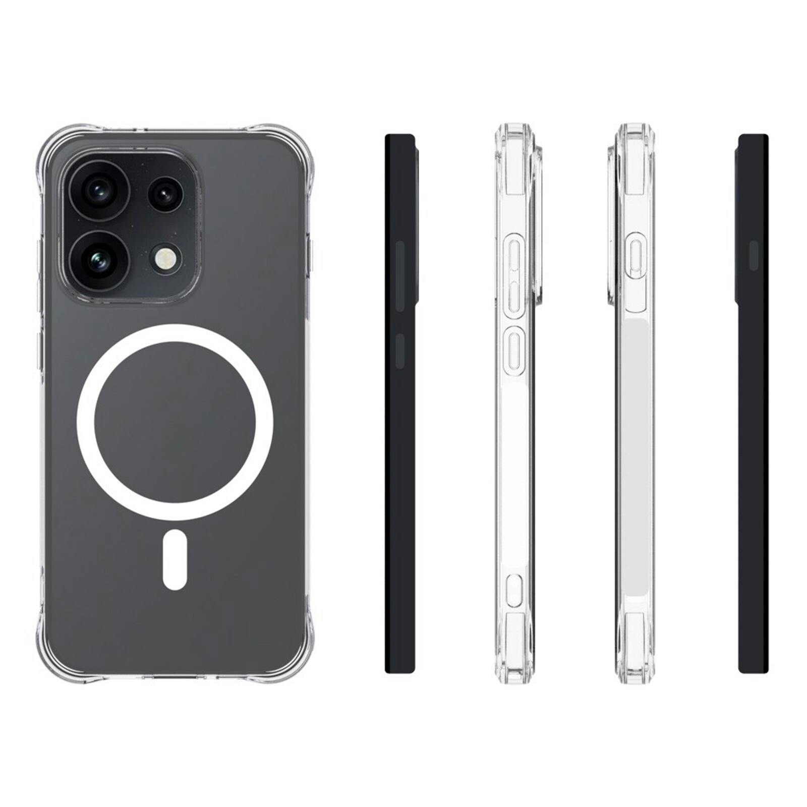 CaseBody OPPO Reno16 5G Magnetisch Hoesje Transparant