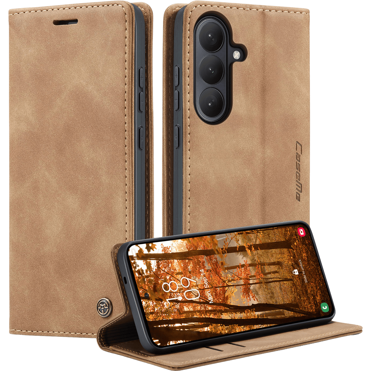 Caseme Samsung Galaxy S26 Business Bookcase Hoesje Bruin
