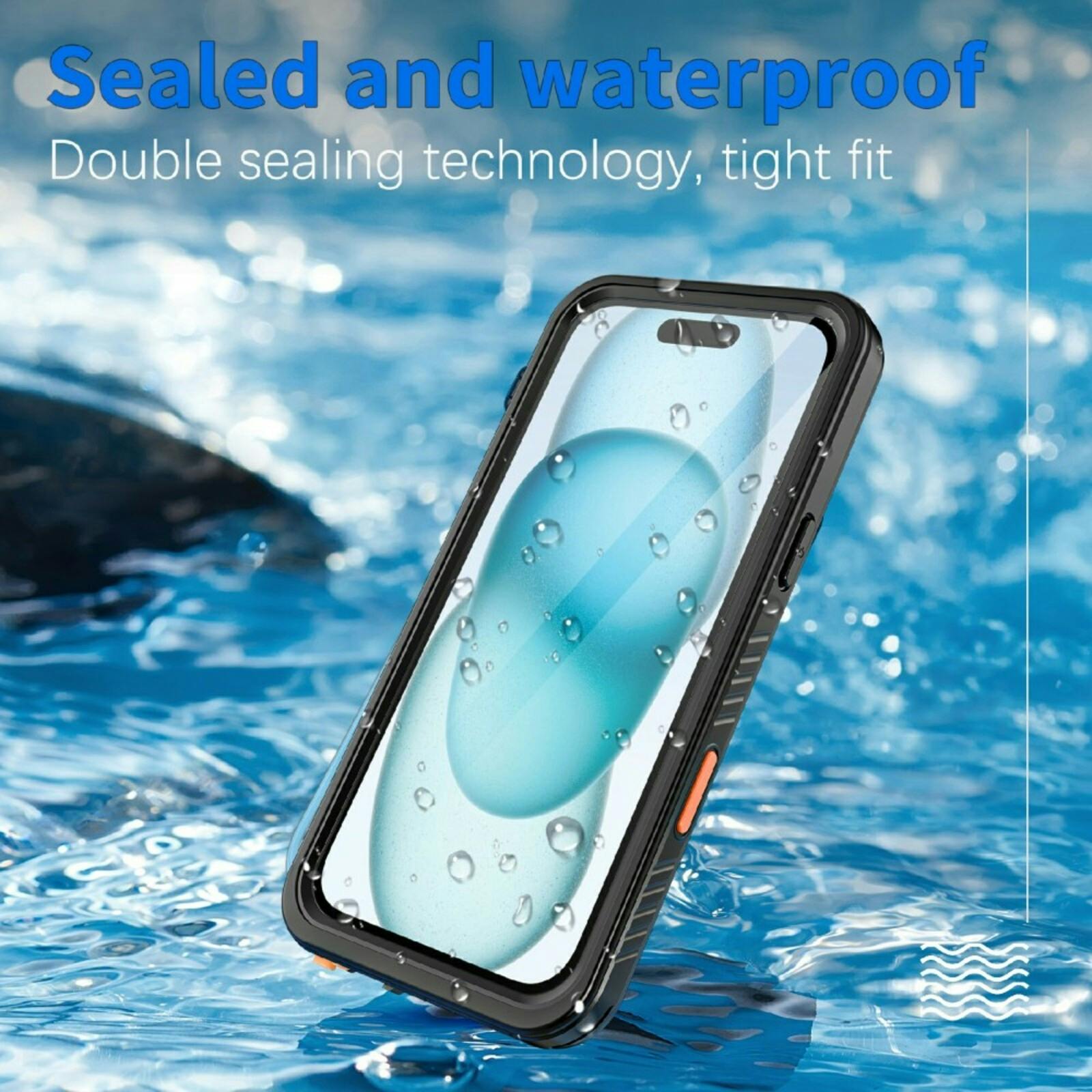 REDPEPPER iPhone 16 Plus FS Series Waterproof Hoesje Zwart