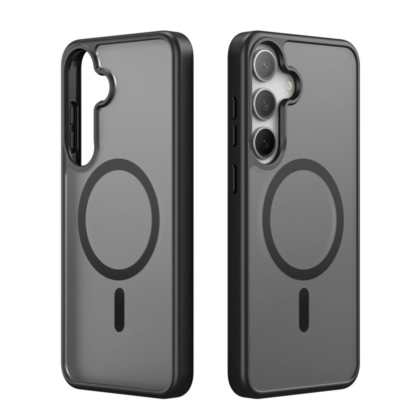 DUX DUCIS Samsung Galaxy S25 Mat MagSafe Hoesje Zwart