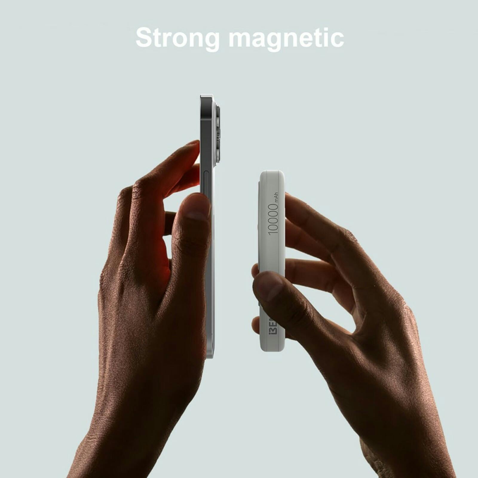 Benwis Slick 22.5W 10.000mAh MagSafe Powerbank Wit 10.000 mAh