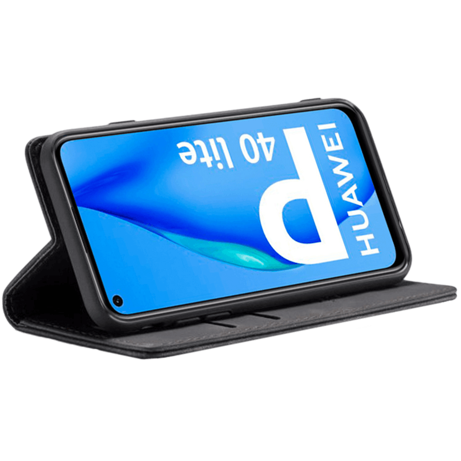 Caseme Huawei P40 Lite business wallet bookcase hoesje Zwart