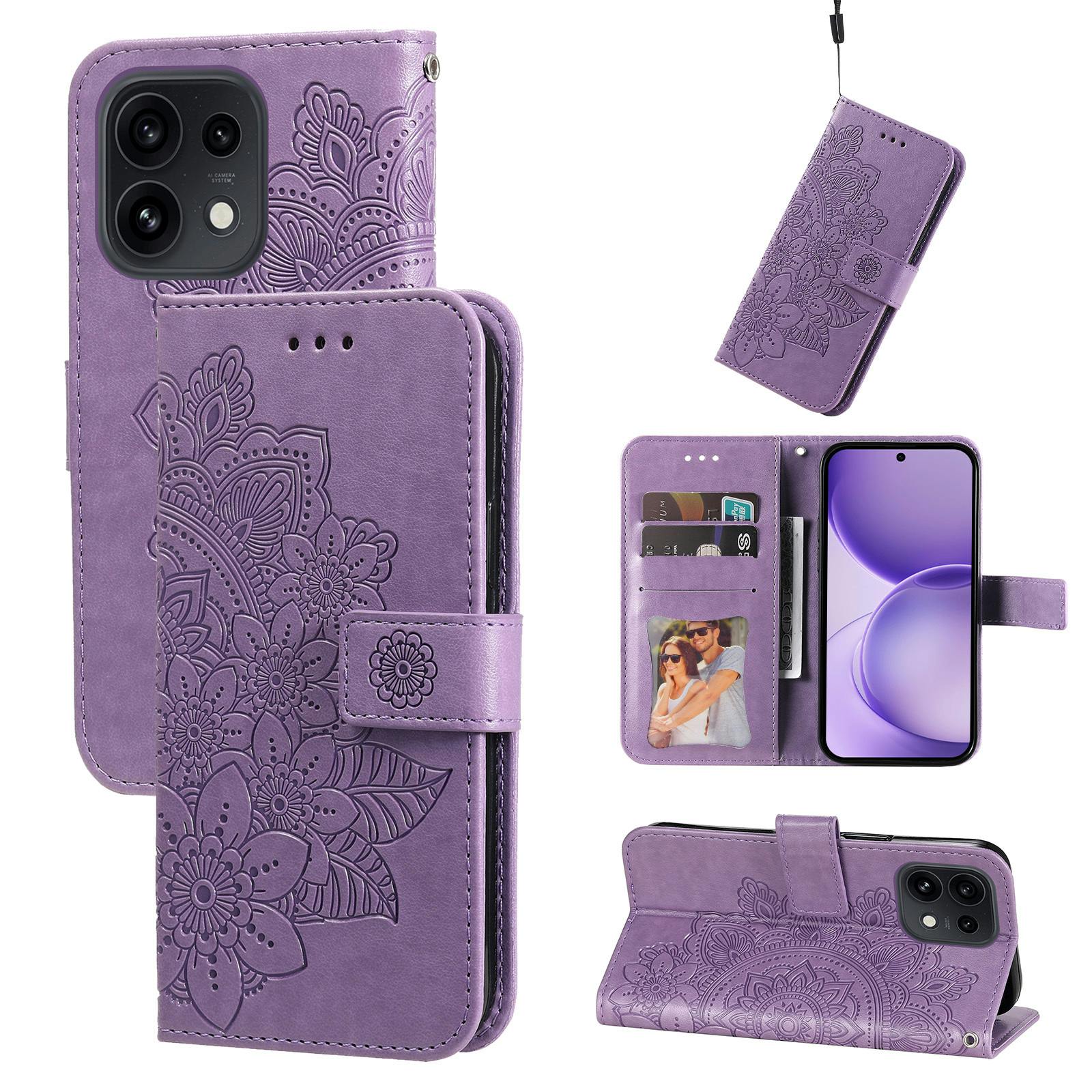 Comfycase OPPO Reno16 Pro 5G Mandala Wallet Paars