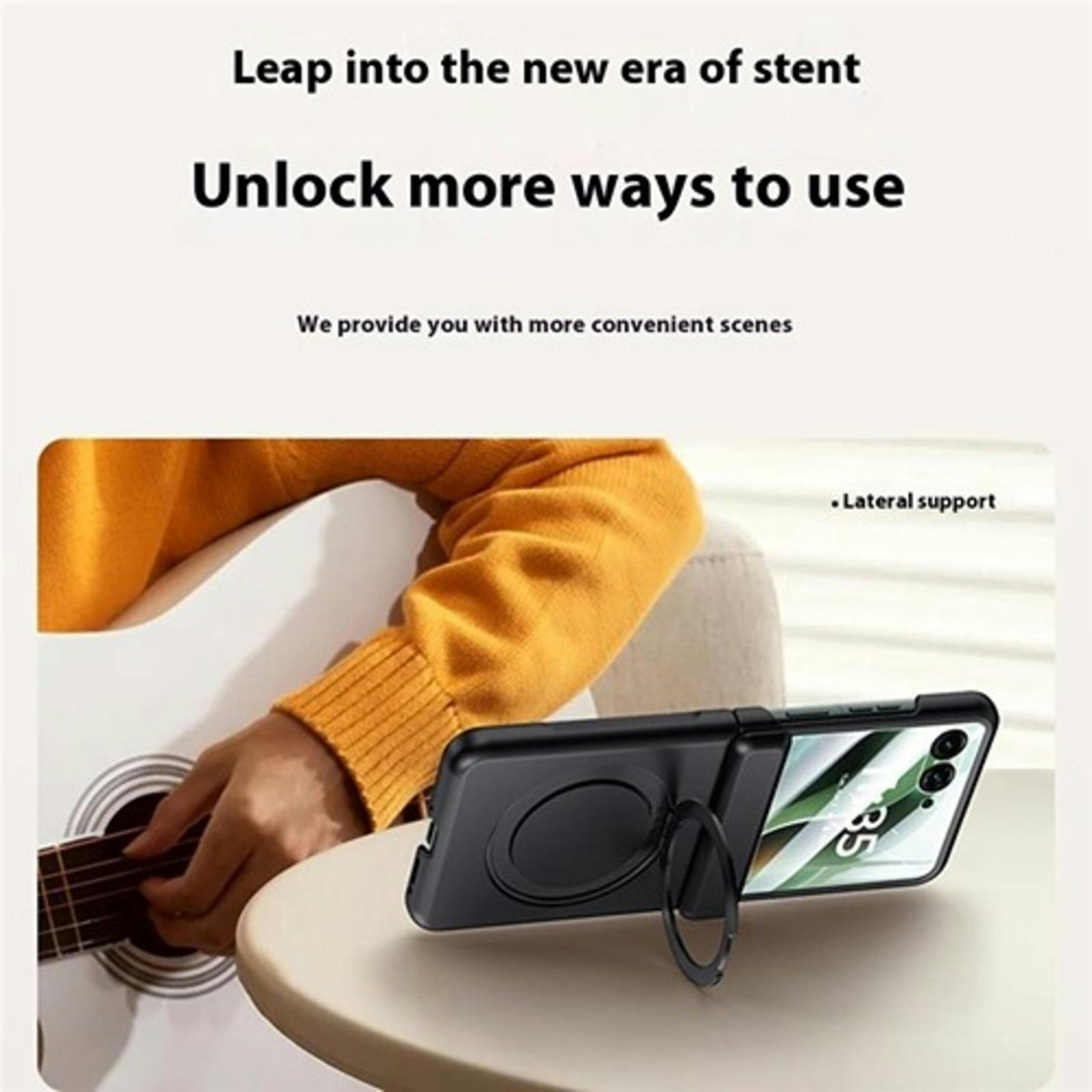 CaseBody Motorola Razr 60 Ultra MagSafe Kickstand Hoesje met Screenprotector Zwart