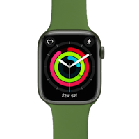 Swipez Apple Watch Siliconen Bandje Groen - Voorkant