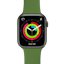 Swipez Apple Watch Siliconen Bandje Groen - Voorkant