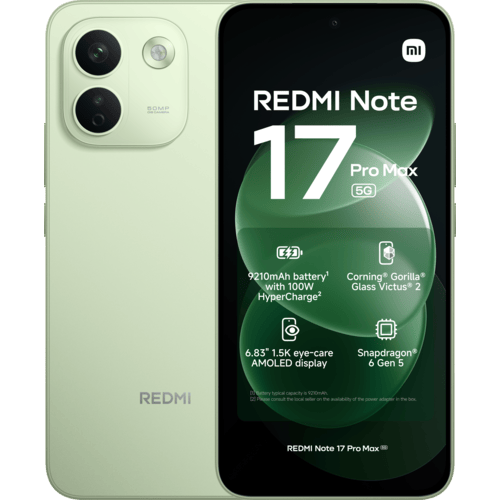 Xiaomi Redmi Note 17 Pro Max 5G Green - Voorkant & achterkant