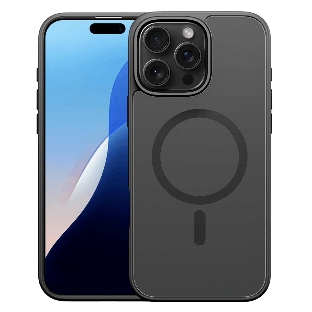 DUX DUCIS iPhone 15 Mat MagSafe Hoesje Zwart