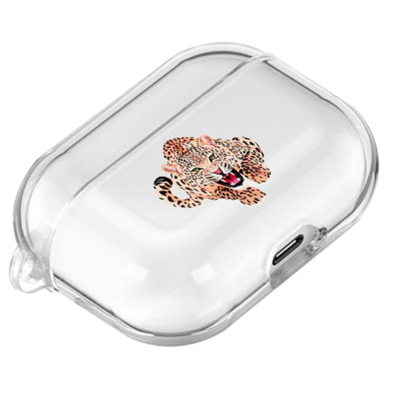 Comfycase Tijger Design AirPods Pro Hoesje Transparant