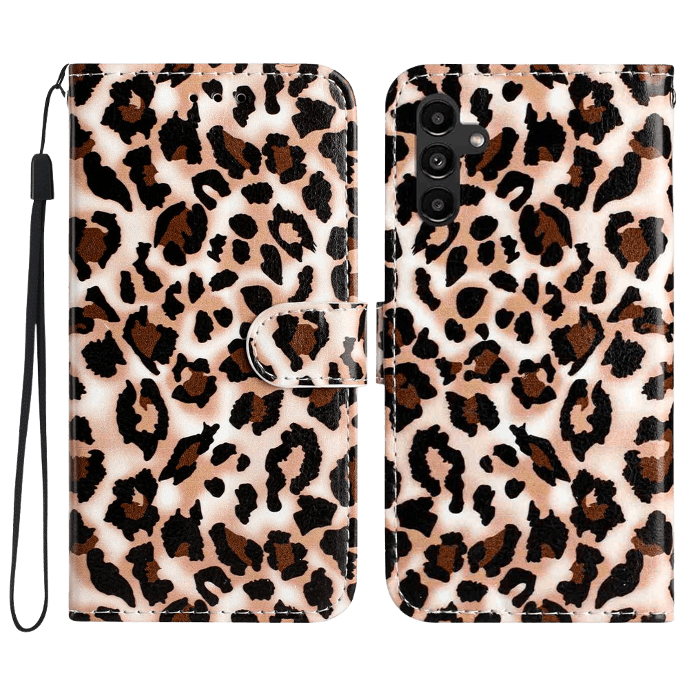 Comfycase Samsung Galaxy S25 FE Bookcase Luipaardprint Meerkleurig