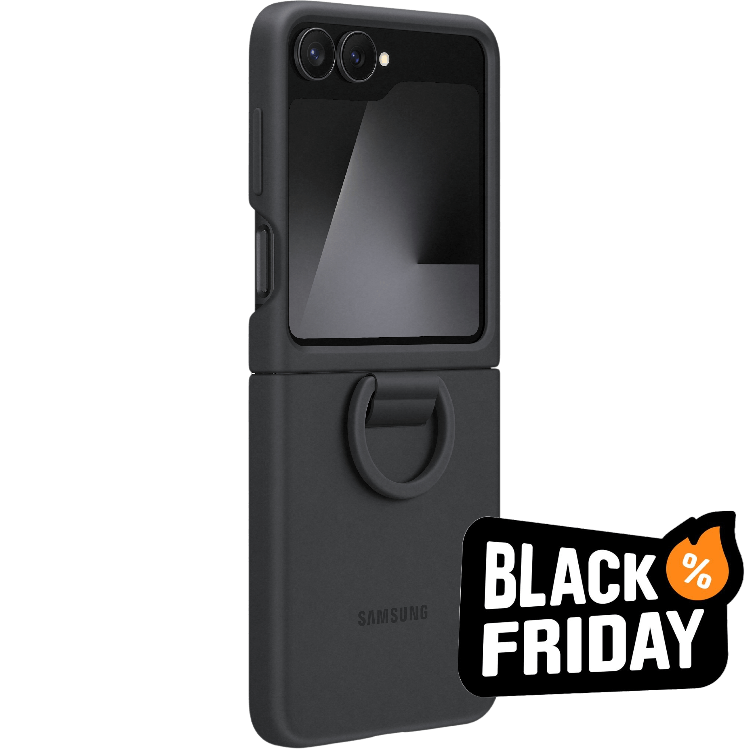 Samsung Galaxy Flip7 FE Siliconen Case Zwart