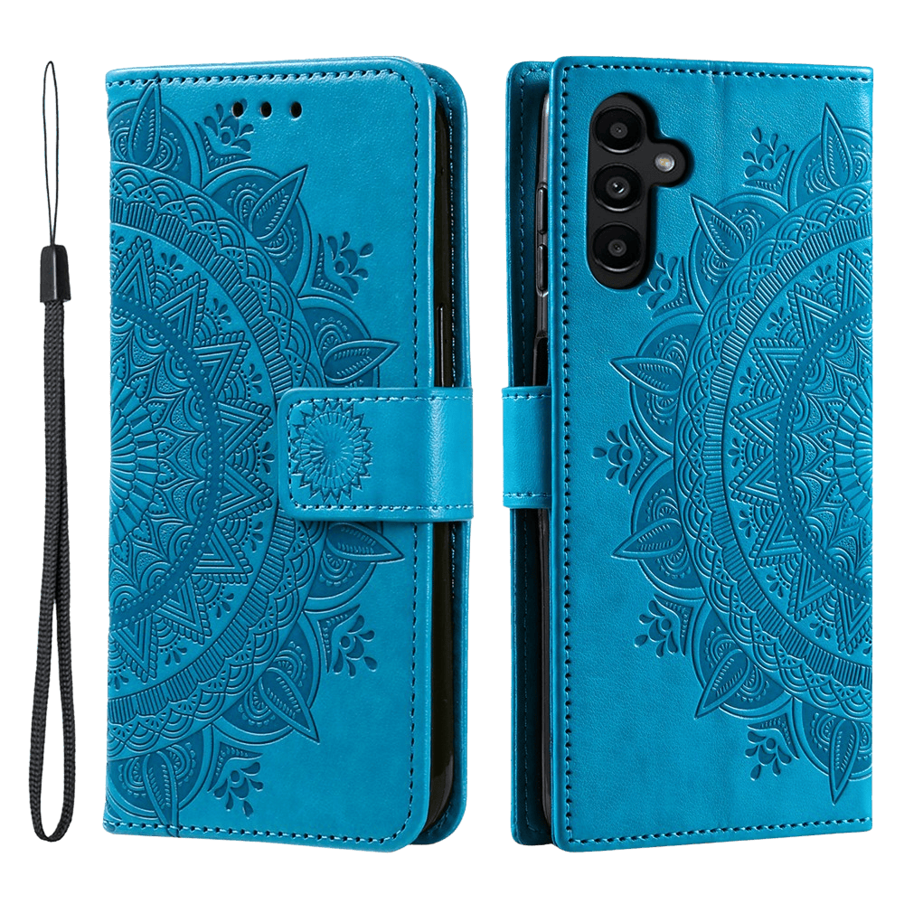 Comfycase Samsung Galaxy A37 Mandala Wallet Blauw