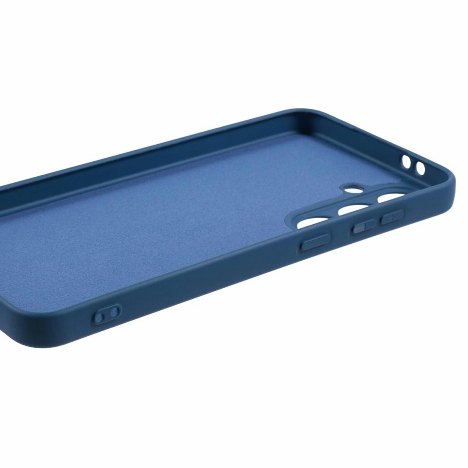 Mocaa Samsung Galaxy A57 Siliconen Hoesje Blauw