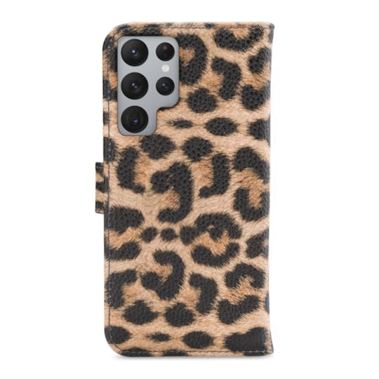 My Style Galaxy S22 Ultra Portemonnee Hoesje Leopard