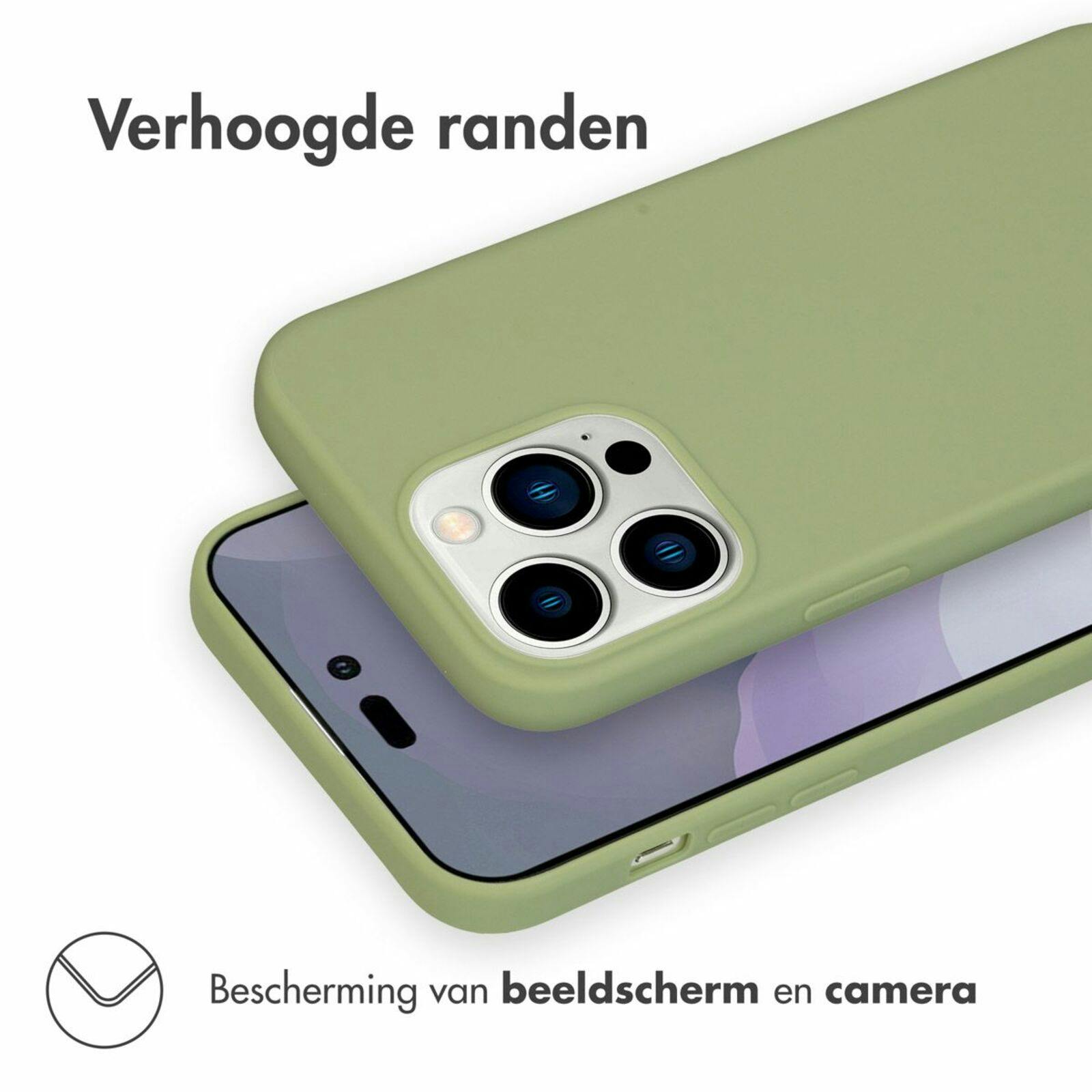 Kees iPhone 14 Pro Max Telefoonhoesje Olijfgroen