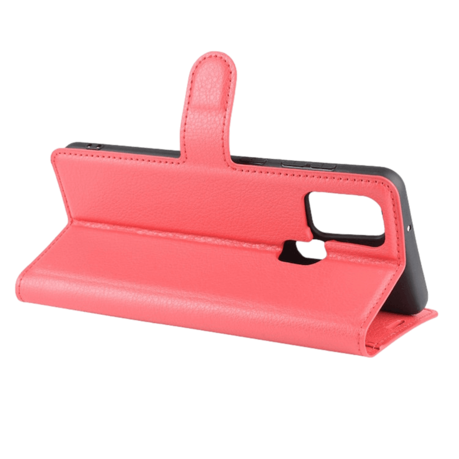 Mocaa Samsung Galaxy A21s Portemonnee Hoesje Pasjes Rood