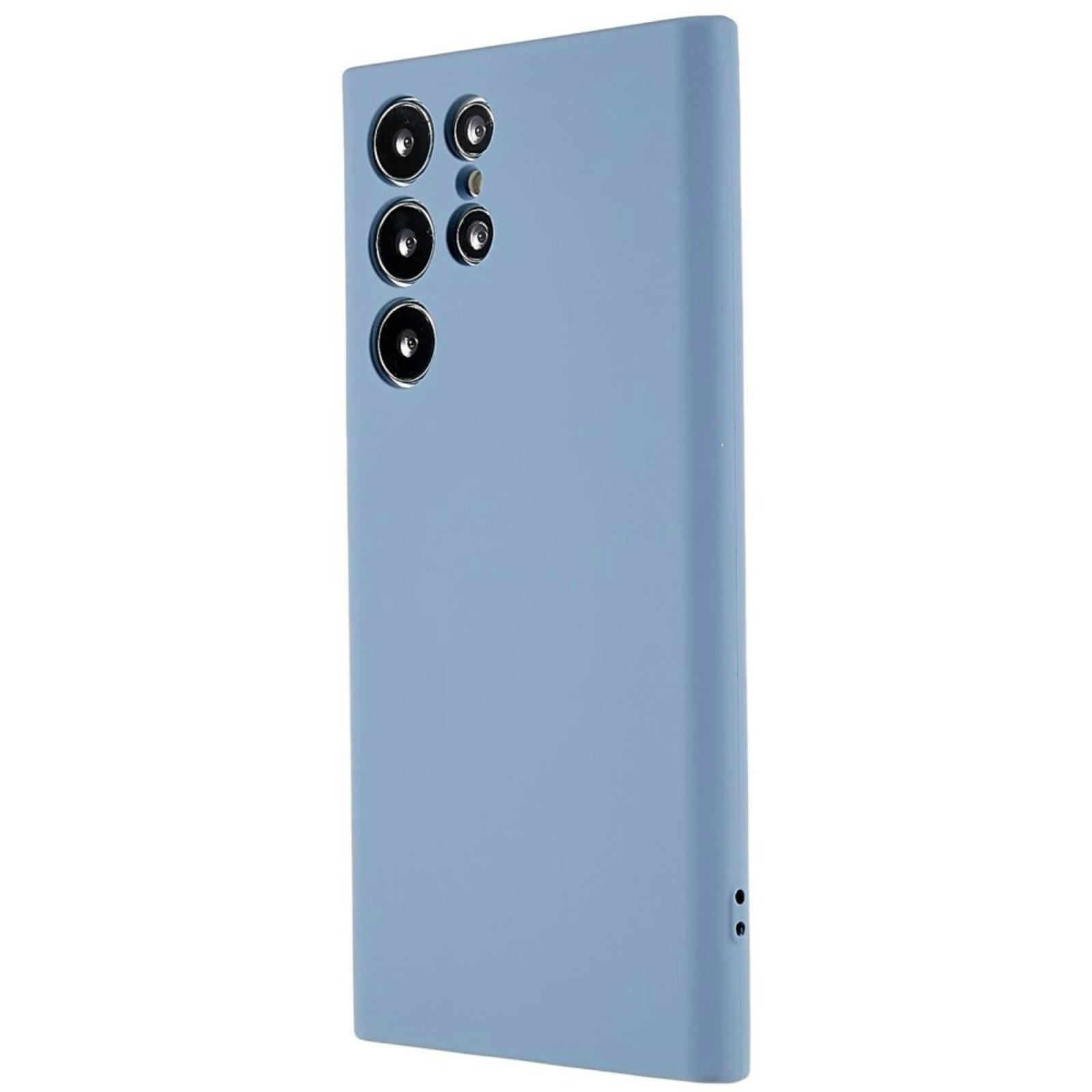 Mocaa Samsung Galaxy S24 Ultra Hoesje Grijsblauw