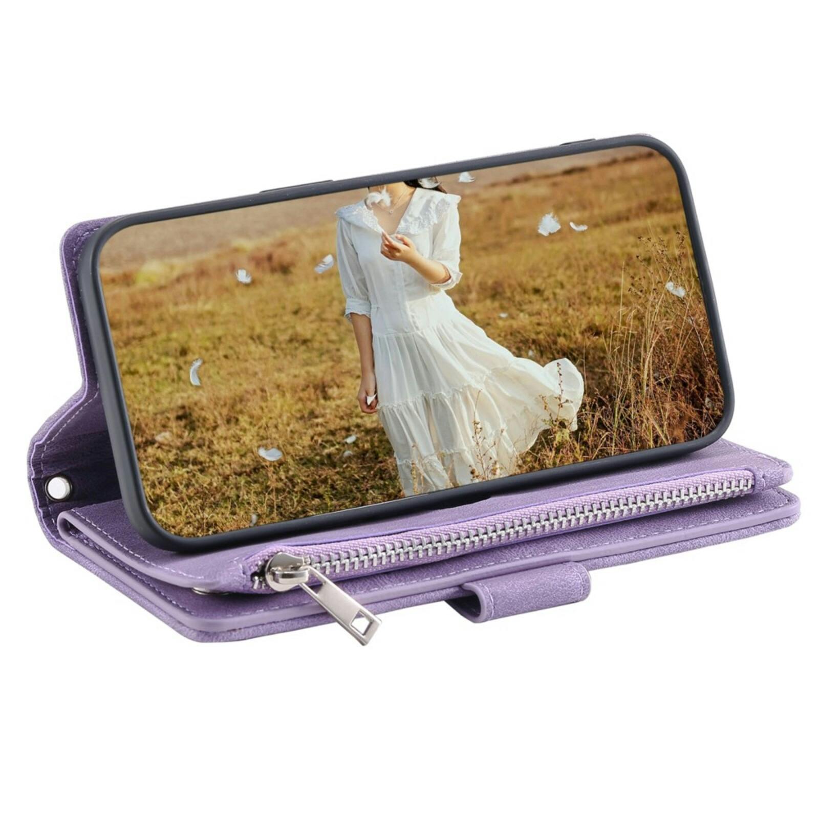 TwoTone Apple iPhone 16e Wallet Hoesje Paars