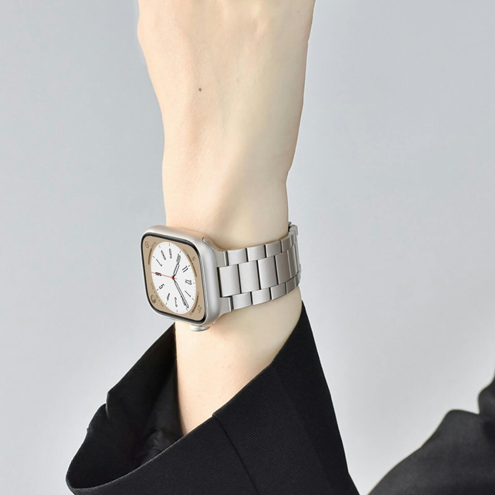 Kalebol Apple Watch Stalen Bandje 41-42mm Zilver